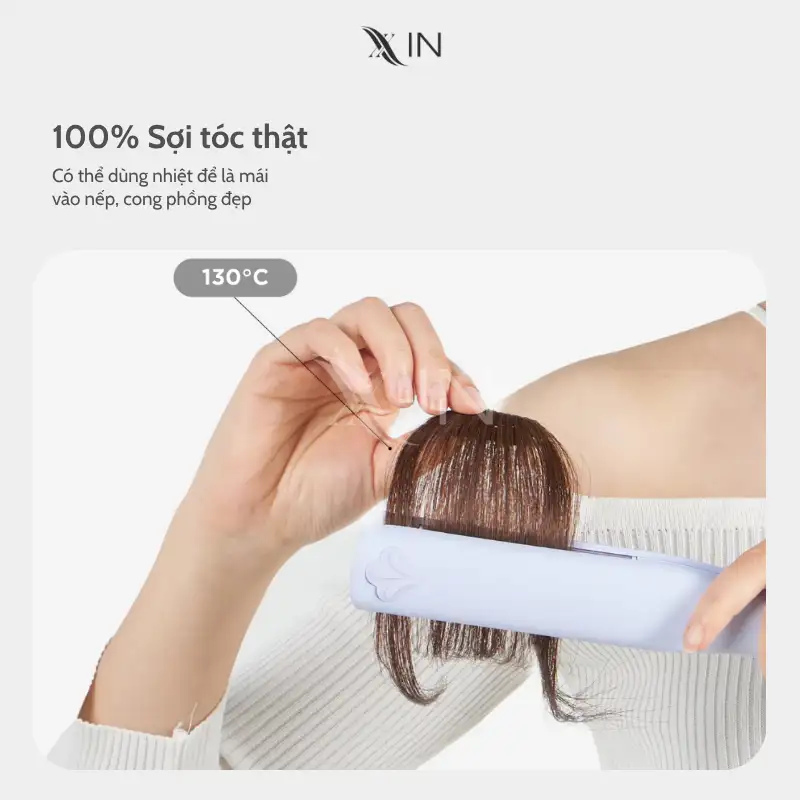 Tóc Giả Kẹp Mái 4D – Mái Thưa