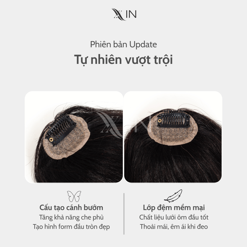 Tóc Giả Kẹp Mãi 4D- Mái Pháp